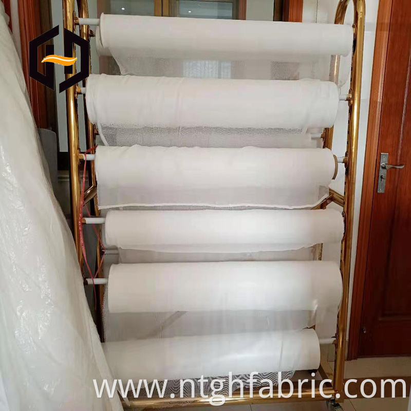 Polyester cotton blended mesh fabric